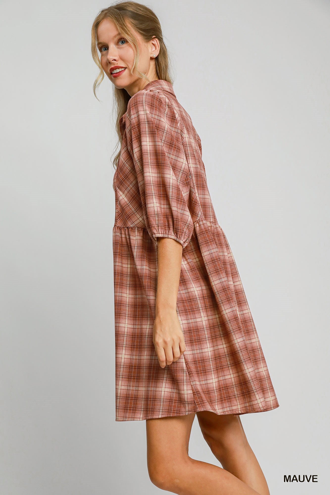 Plaid Mini Dress