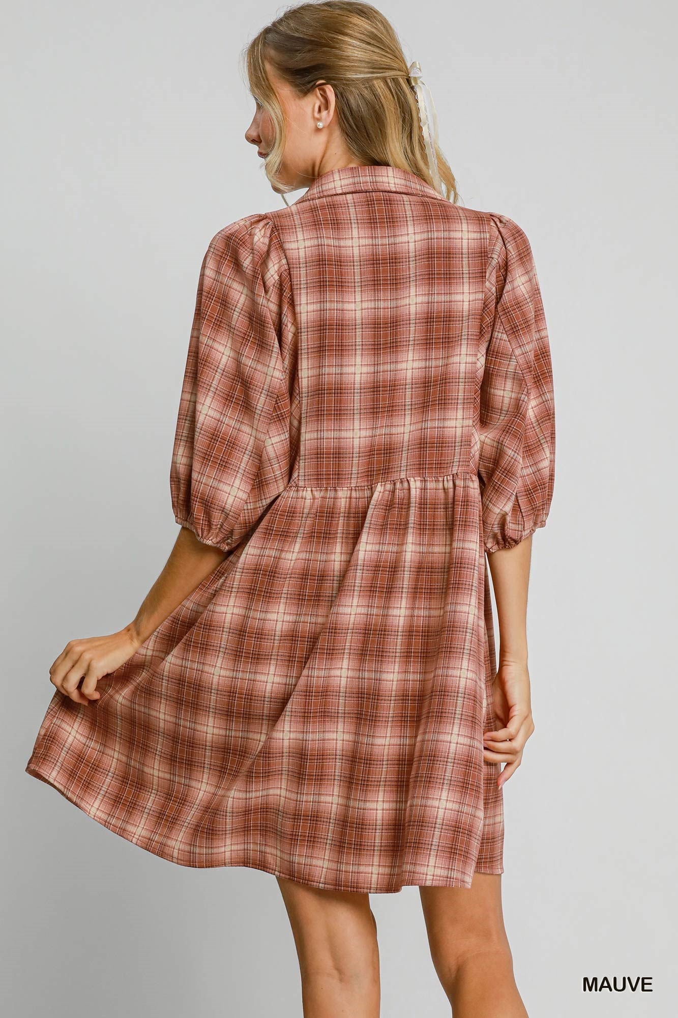 Plaid Mini Dress
