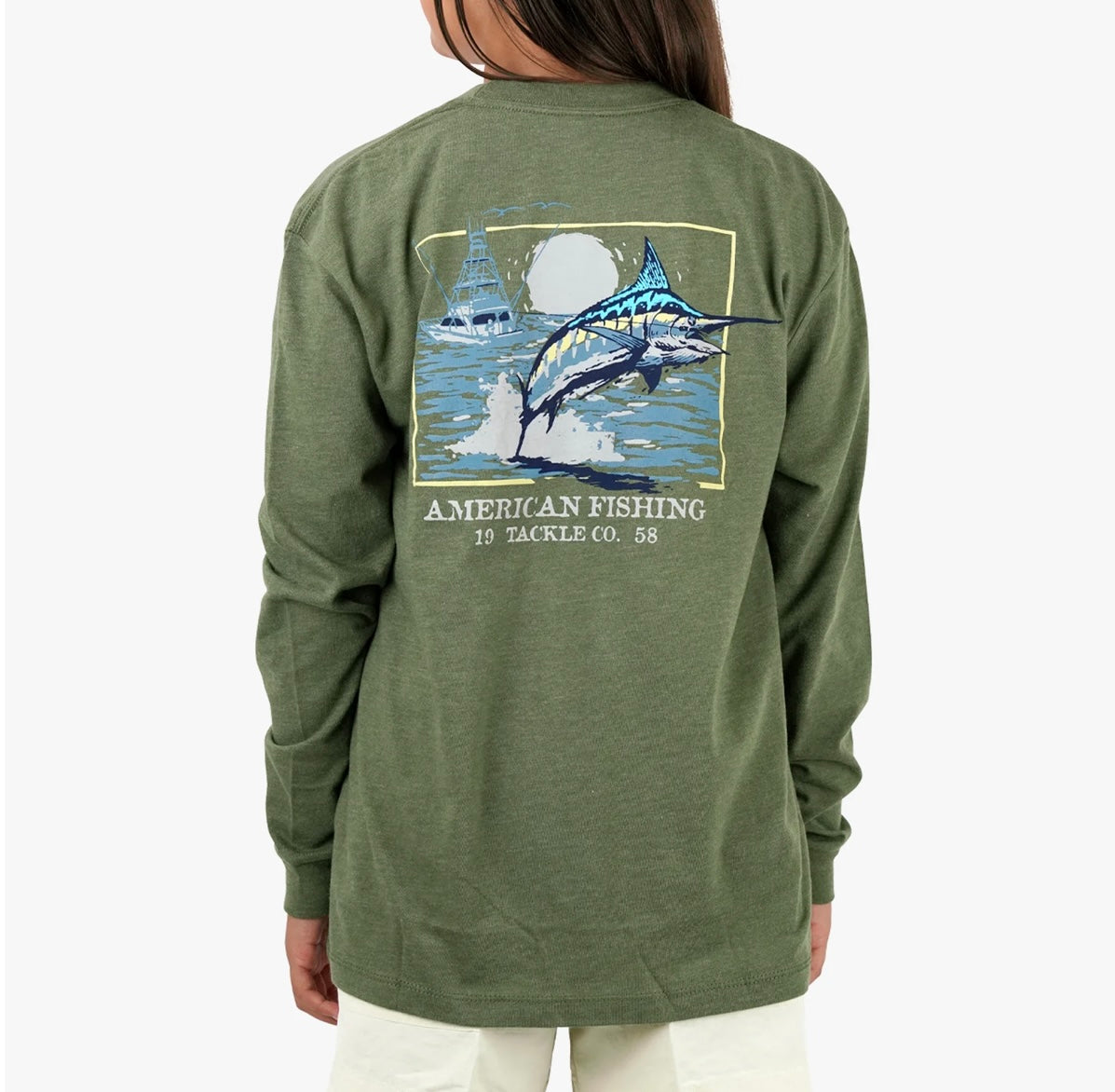 AFTCO Youth Flying Bill LS Tee