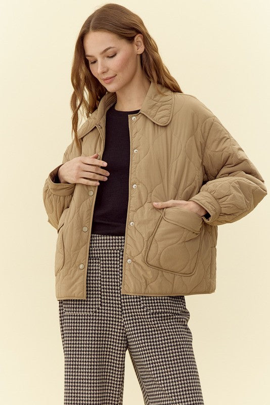 Quilted Jacket with Pockets