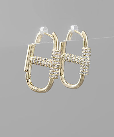 Oval Carabiner Hoops