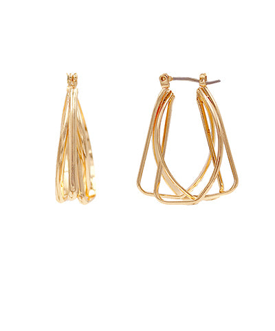 Multi Shape Layered Earrings