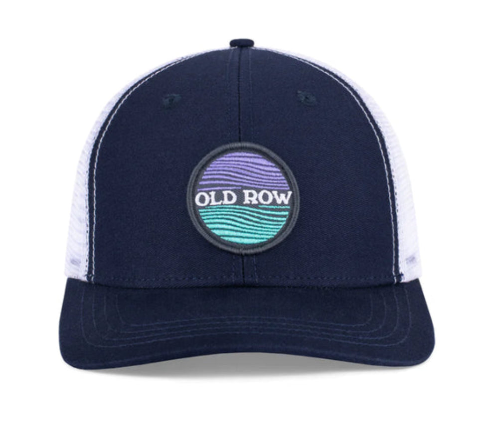 Old Row Waves Mesh Patch Trucker Hat