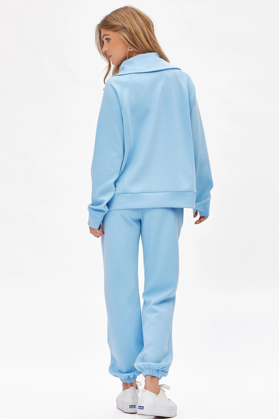 Quarter Zip Pullover + Jogger Modal Set