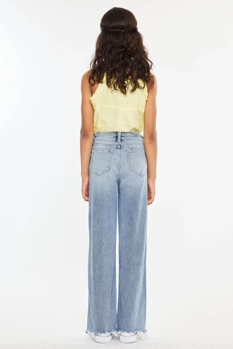 Girls Kan Can Wide Leg Jeans