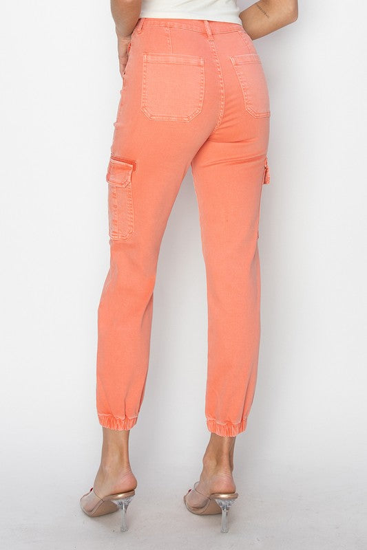 Risen High Rise Cargo Jogger Pants