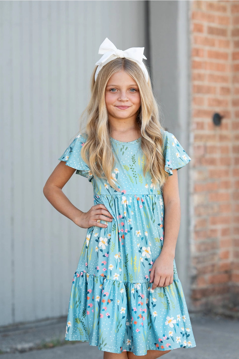 Girls YOUTH Spring Floral Dress