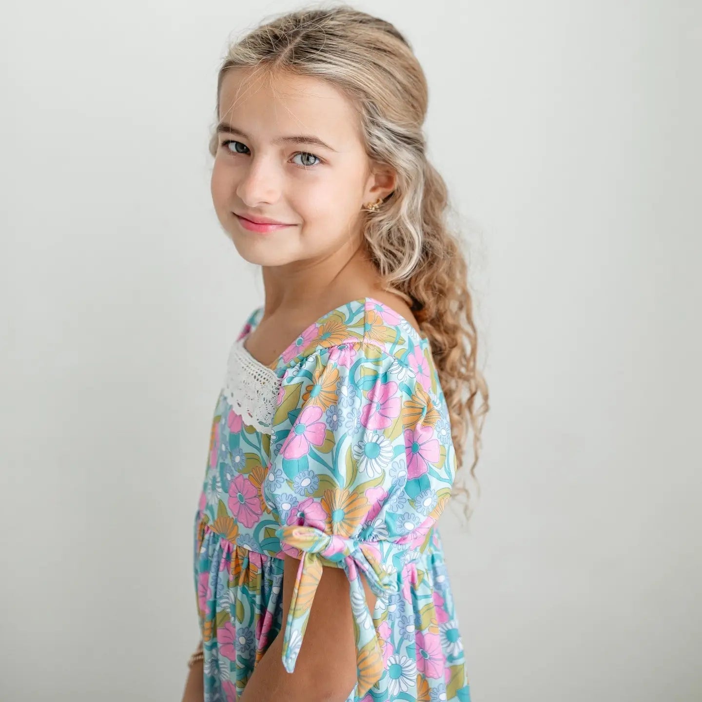 Girls YOUTH Floral & Lace Dress
