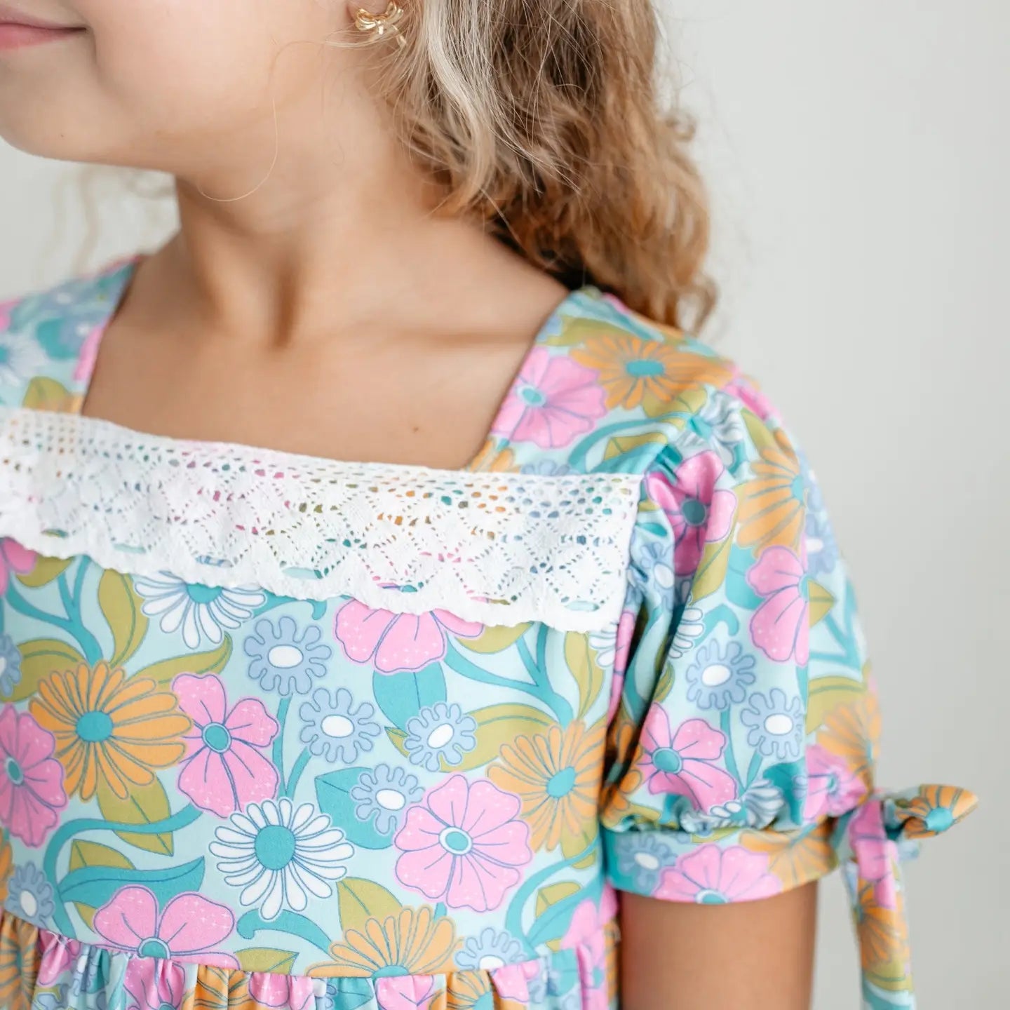 Girls YOUTH Floral & Lace Dress
