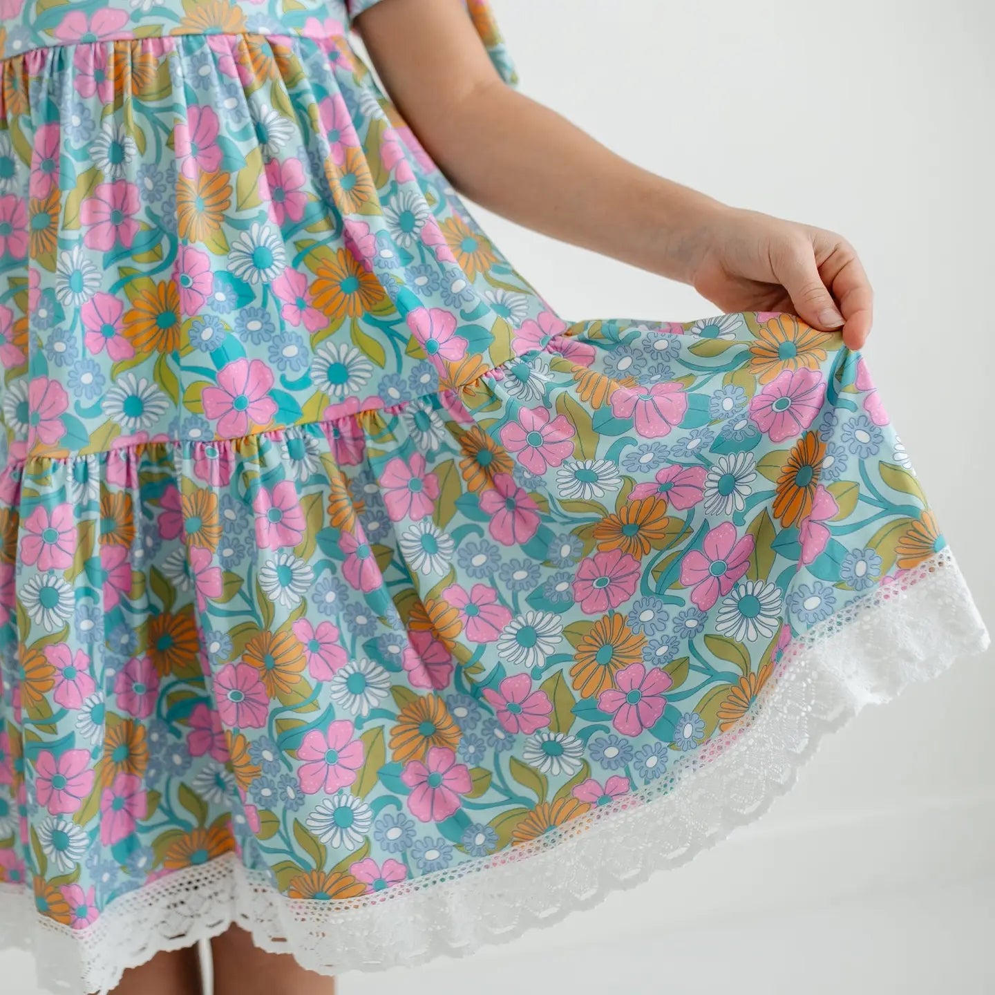 Girls YOUTH Floral & Lace Dress