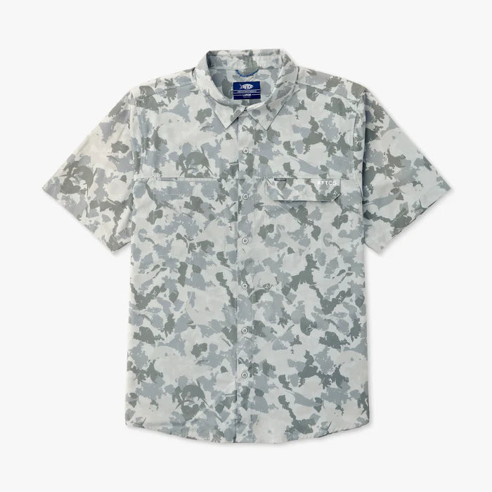 Aftco Air O Mesh Printed SS Button Down Fishing Shirt