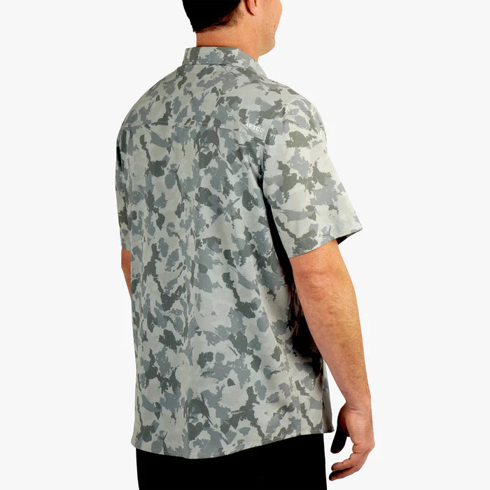 Aftco Air O Mesh Printed SS Button Down Fishing Shirt