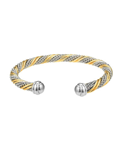 Textured Cable Cuff Bracelet