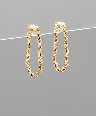 Rope Chain Hoops