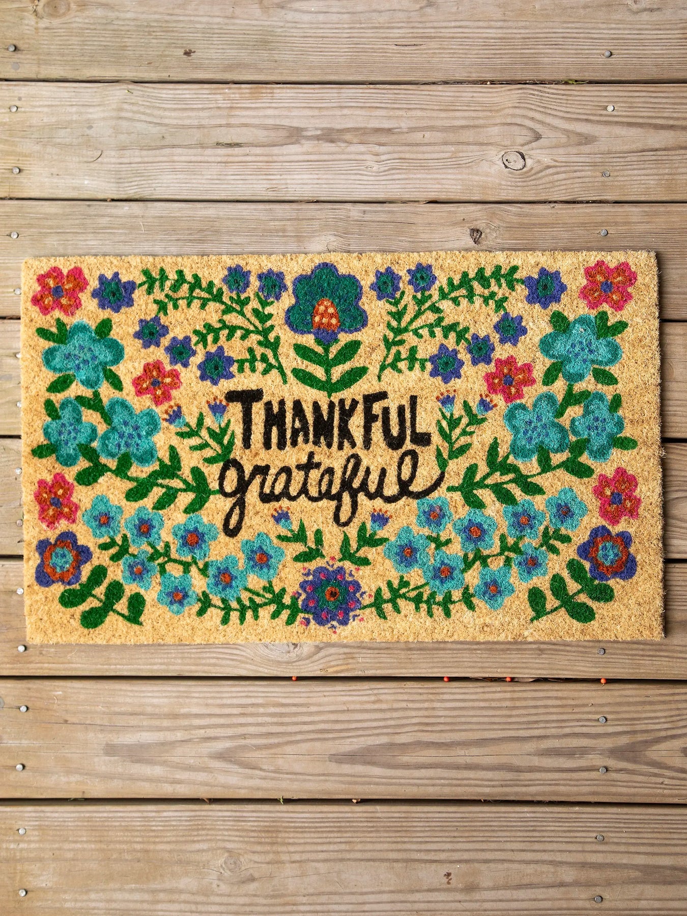Natural Life Thankful Doormat
