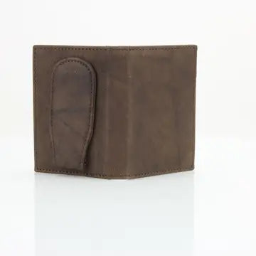 American Bison Oil Pull Up Magnetic Money Clip Card Case