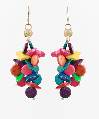 Geo Multi Fringe Earrings