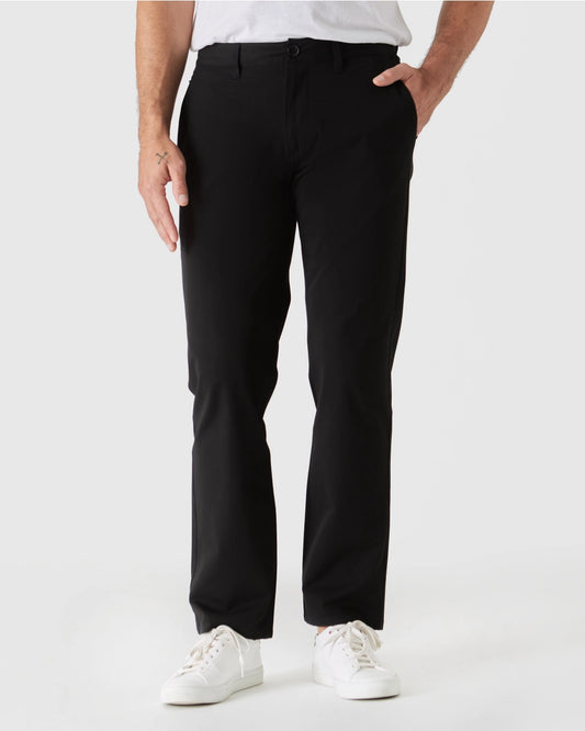 Black Straight Chino Pants