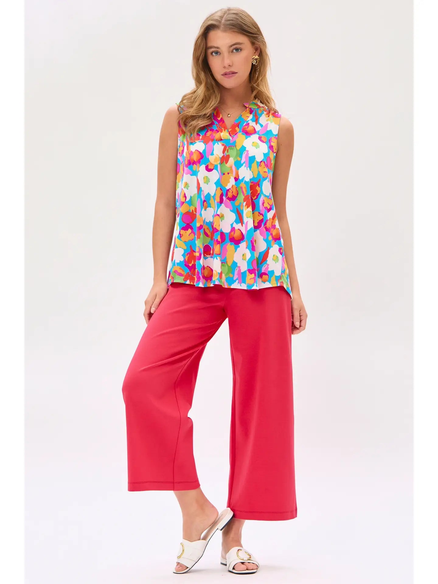 Dear Scarlett Colorful Sleeveless Top