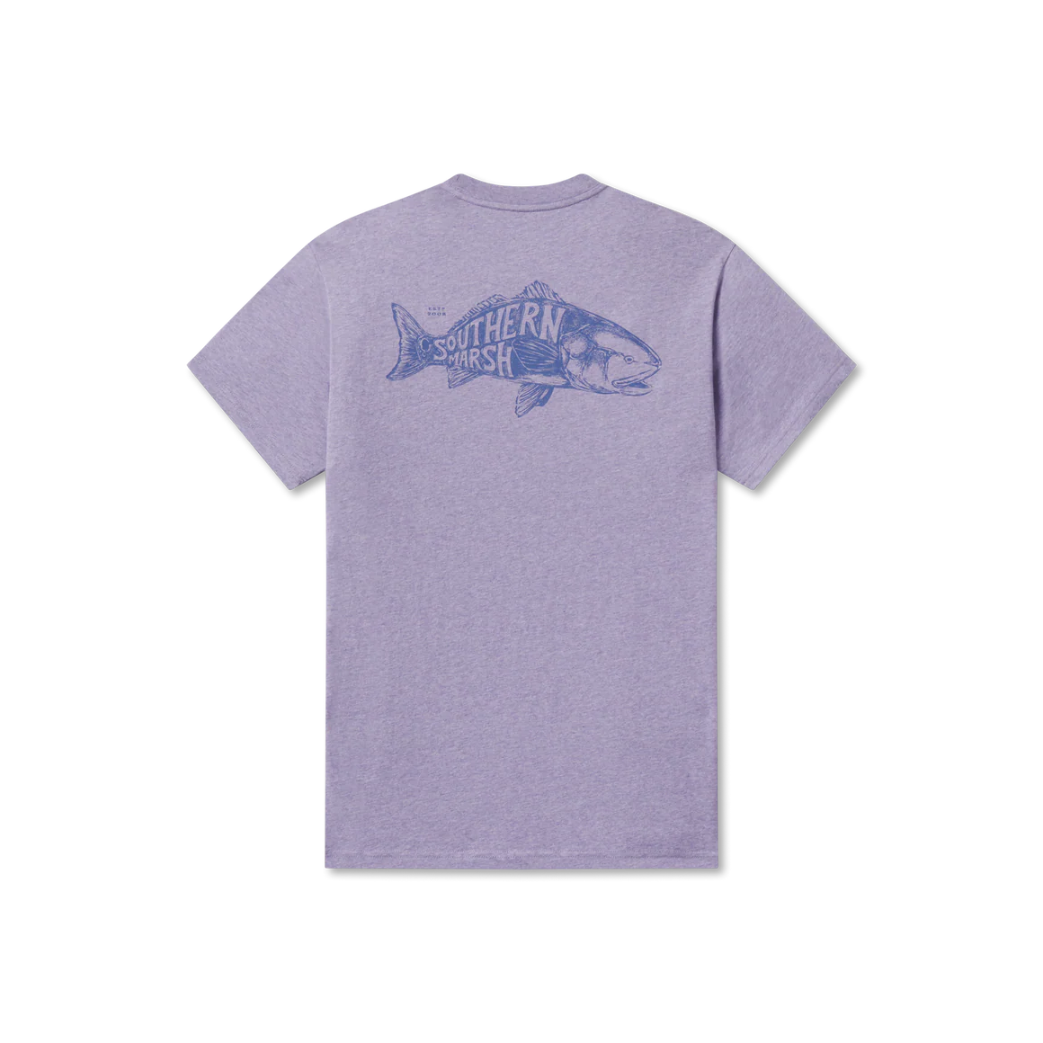 Southern Marsh Engravings Redfish Tee