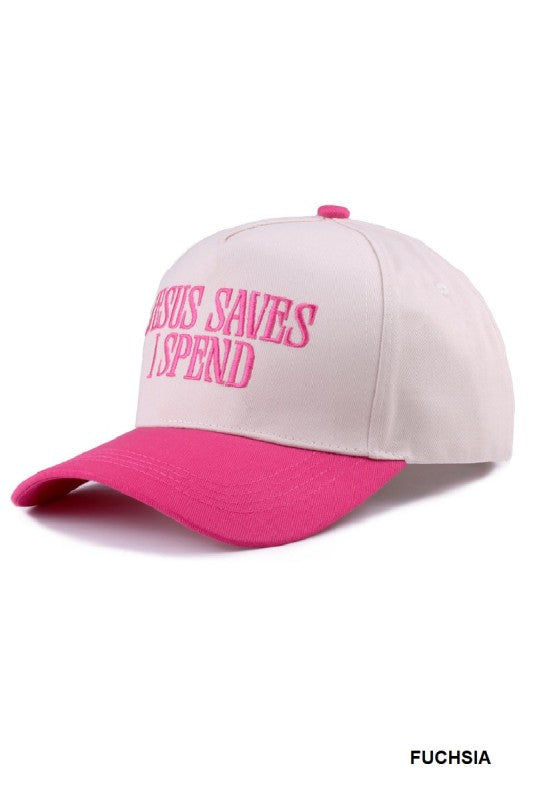 Zenana Jesus Saves I Spend Canvas Cap