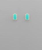 Enamel Oval Studs