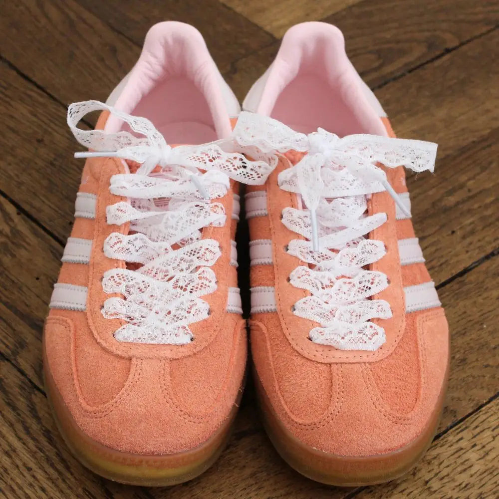 White Lace Shoelaces