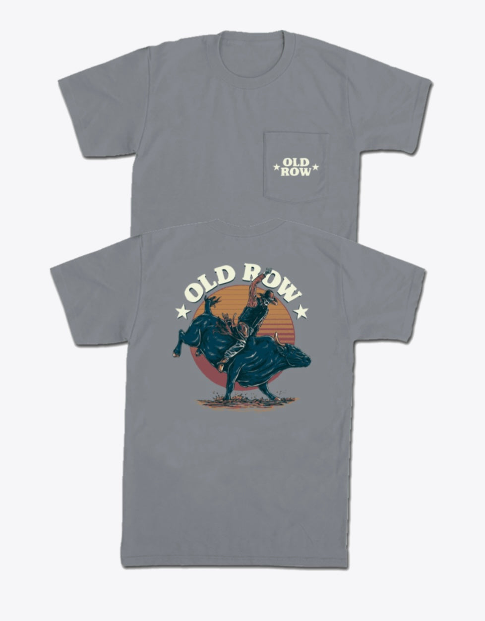 Old Row Bucking Bull SS Pocket Tee