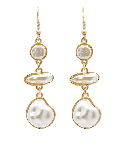 Pearl Link Drop Earrings