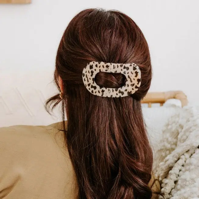Teleties Round Flat Hair Clip Large