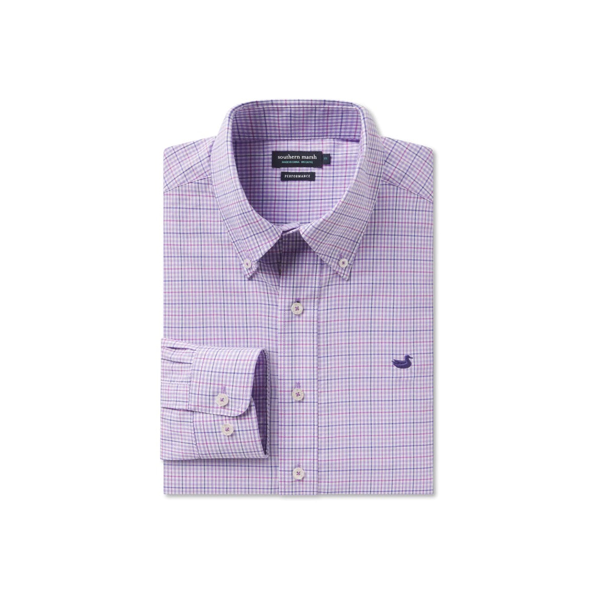 Southern Marsh Dyer Performance Gingham Dress Shirt