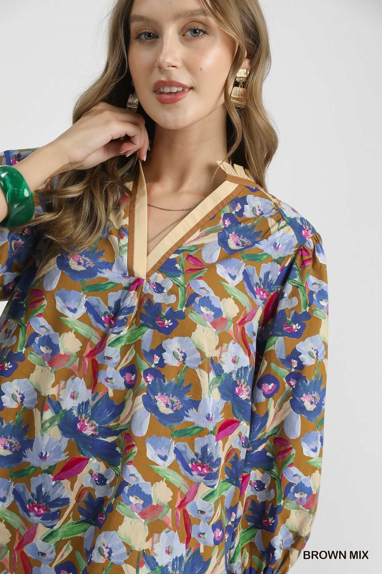 Floral V-Neck Dress