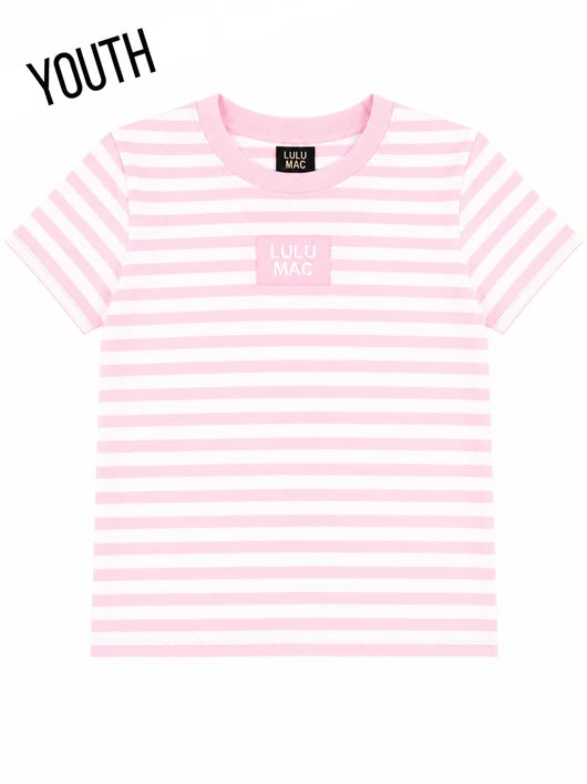 Girls Lulu Mac Stripe Tag Patch Baby Doll Top