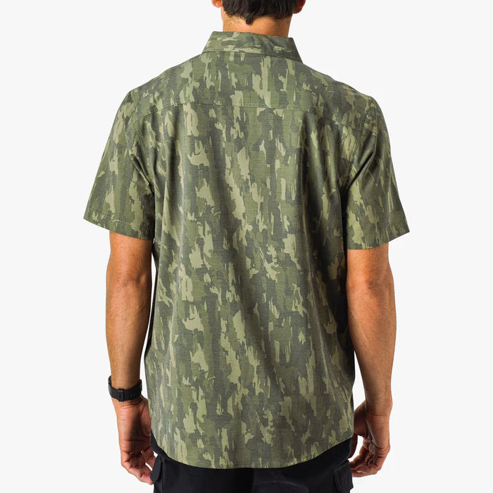 Aftco Boatbar Printed Button Down Fishing Shirt