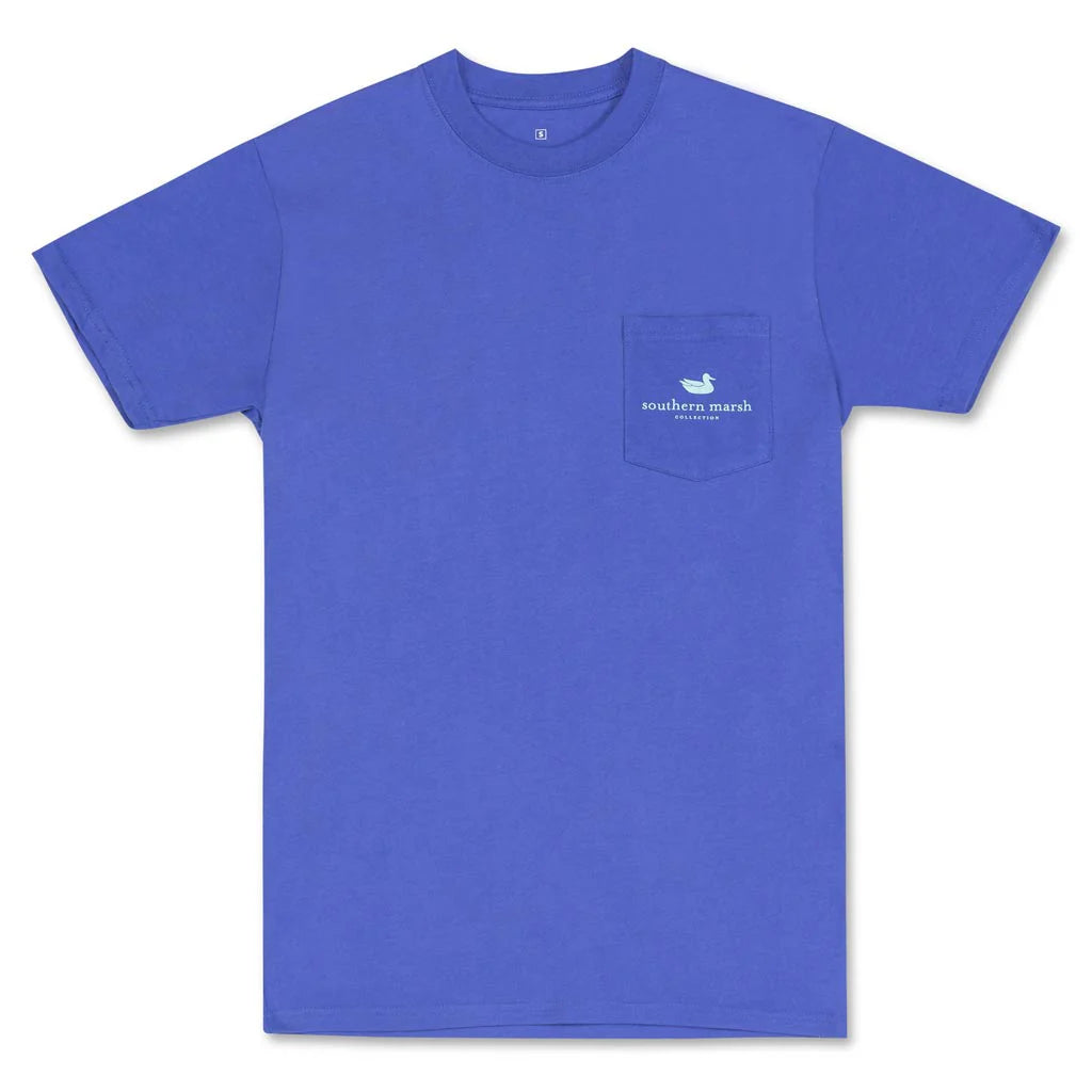 Southern Marsh Youth Redfish Wildlife Words Tee
