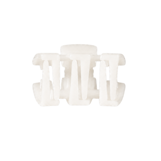 Teleties Classic Claw Clip Petite - Coconut White