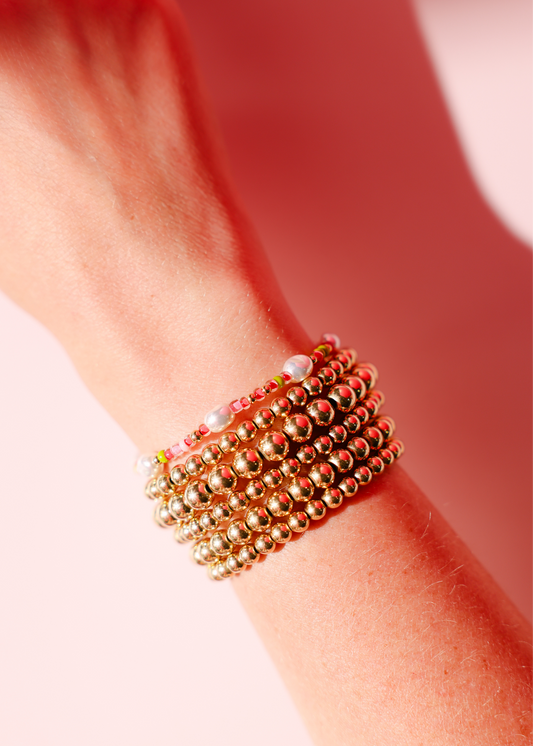 Watermelon Sprinkle Pearl Bracelet