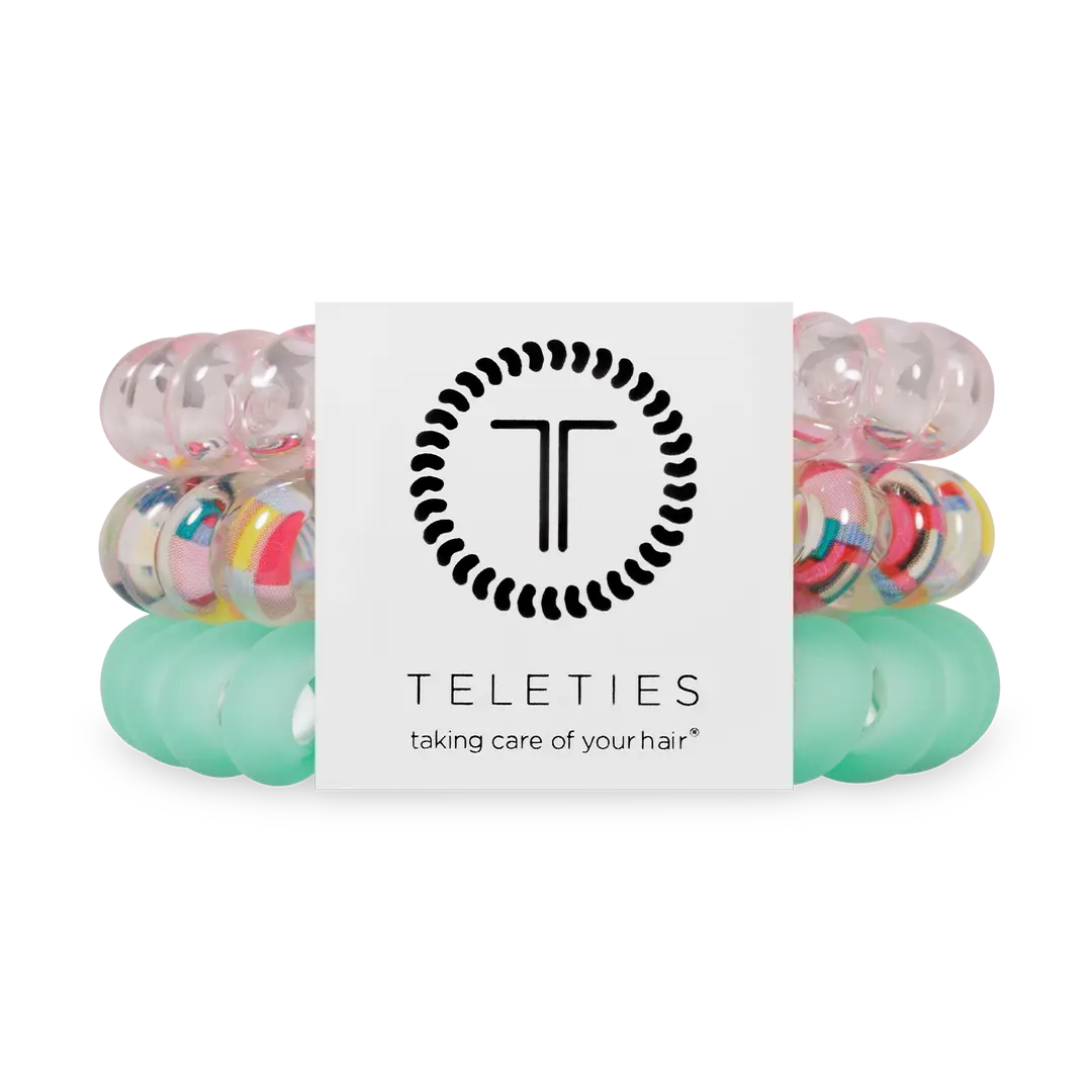 Teleties Spiral Hair Coils | Large | Spring Splash