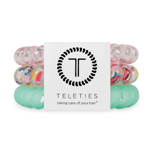 Teleties Spiral Hair Coils | Large | Spring Splash