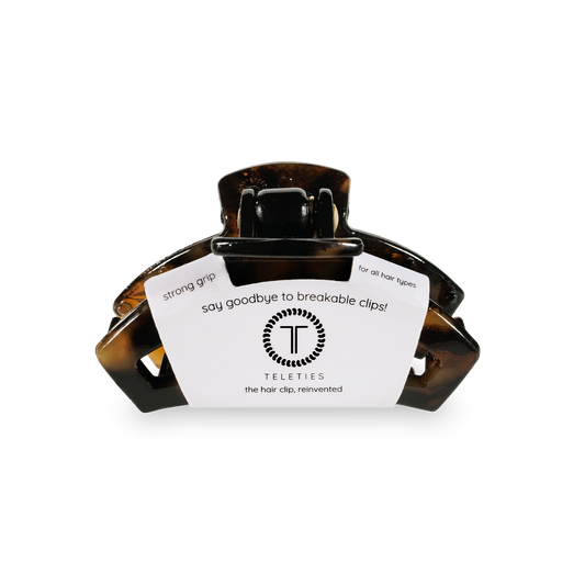 Teleties Open Hair Clip Tiny - Tortoise