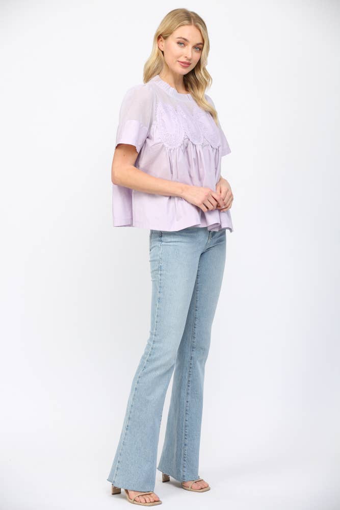 Mesh Appliqué Top
