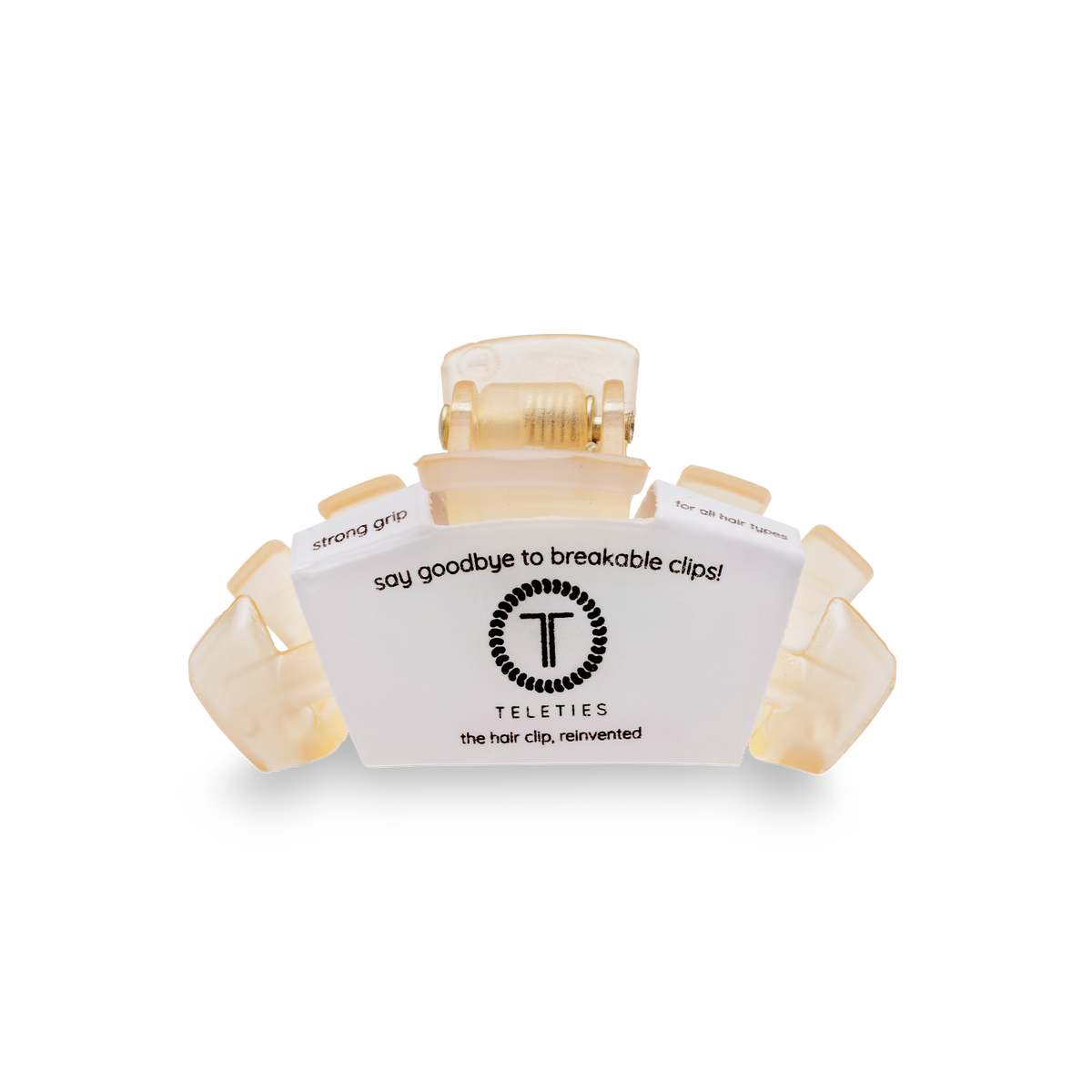 Teleties Open Hair Clip Tiny - Almond Beige