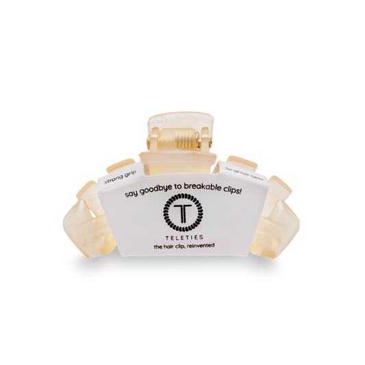 Teleties Open Hair Clip Tiny - Almond Beige