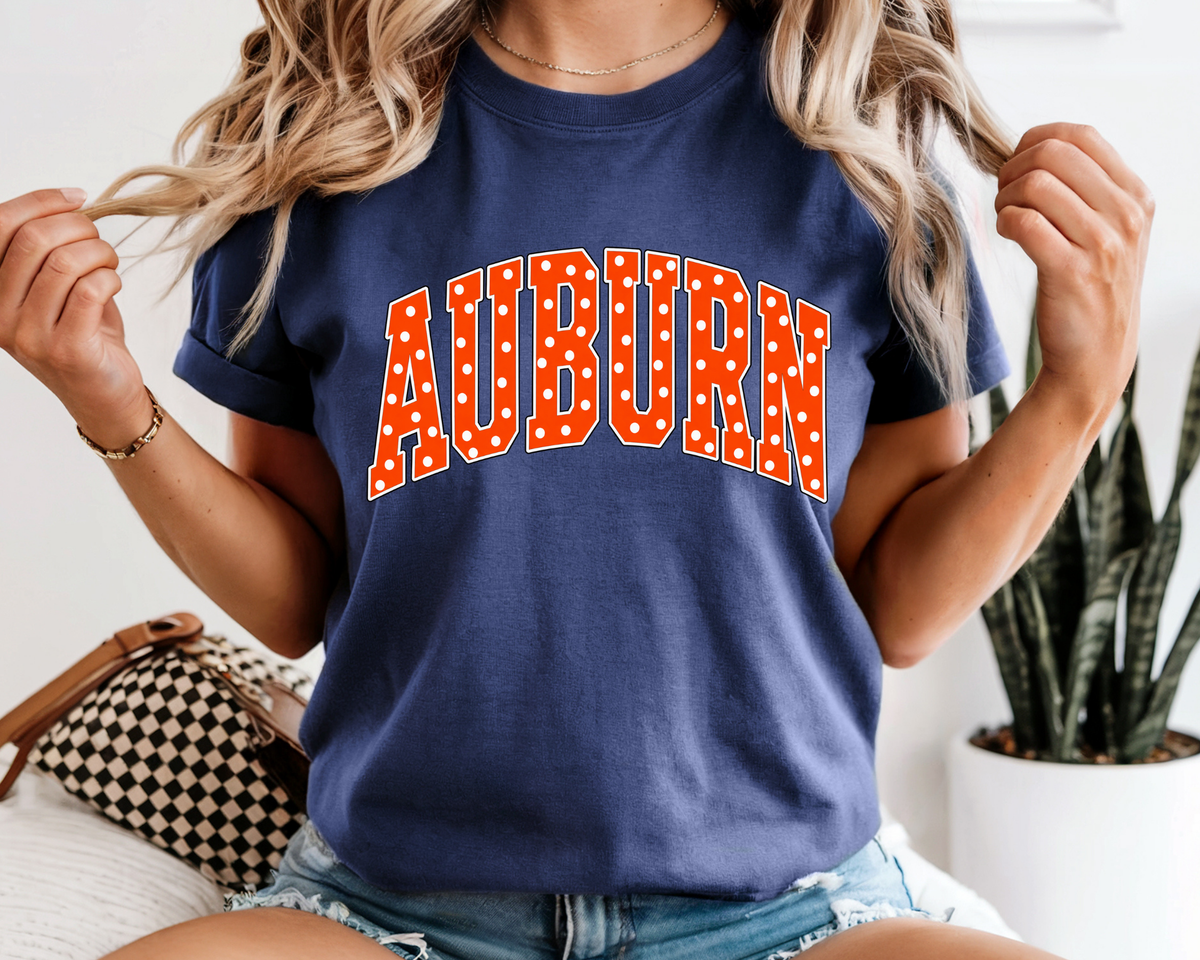 Auburn Polkadot Tee