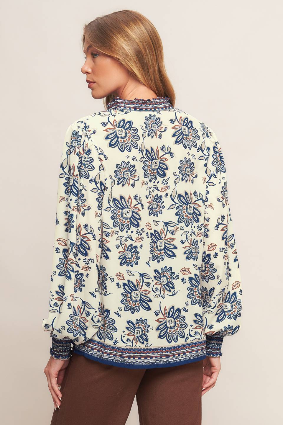 Printed Woven Top