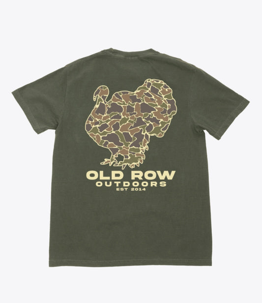 Old Row Camo Turkey Pocket SS Tee