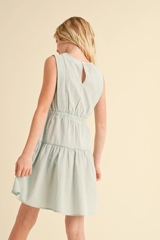 Girls Tier Knee Length Dress