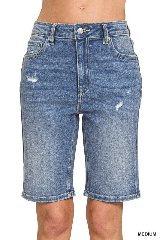 High Waisted Bermuda Shorts