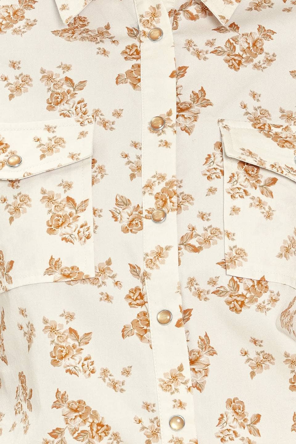 Printed Woven Top-Ivory