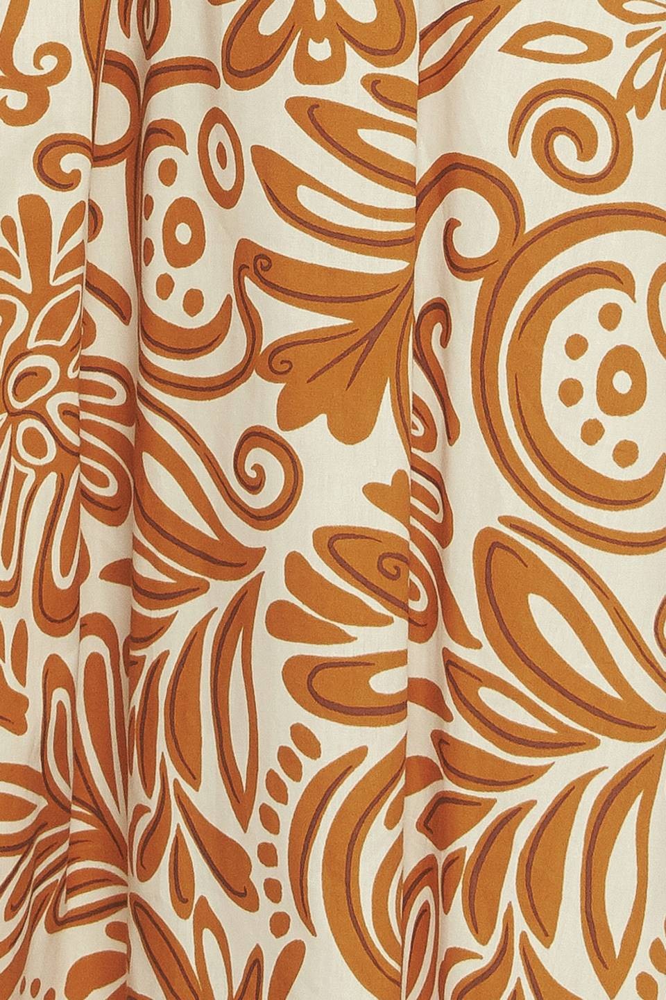 Printed Woven Midi Dress